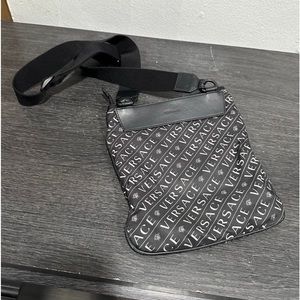 Versace Crossbody Nylon black Messenger Bag